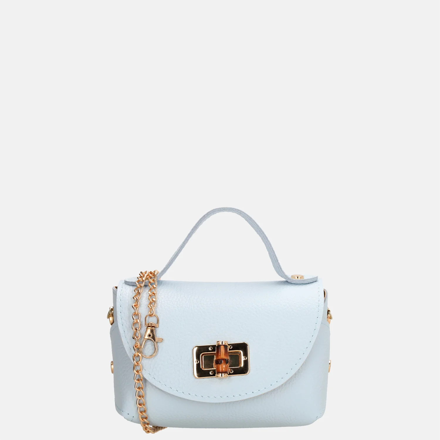 Charm London Bamboo handtas lichtblauw